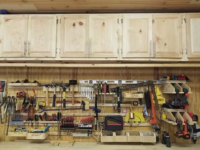 7 Slot Power Tool Organizer Wood Shop Shop French Cleat Wall Mount Tool Holder Drill Organizer Garage